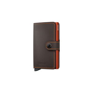 Secrid Miniwallet Matte Trufﬂe & Orange - Unisex - Doplnok Secrid - Oranžové - MM-Trufﬂe-Orange - Veľkosť: UNI