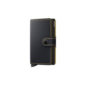 Secrid Miniwallet Matte Black & Ochre - Unisex - Doplnok Secrid - Čierne - MM-Black-Ochre - Veľkosť: UNI