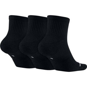 Jordan Jumpman QTR 3 Pair Socks - Pánske - Ponožky Jordan - Čierne - SX5544-010 - Veľkosť: S