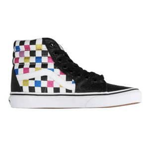 Vans Sk8-Hi "Glitter Checkerboard" - Pánske - Tenisky Vans - Biele - VN0A4BV6V3P - Veľkosť: 36