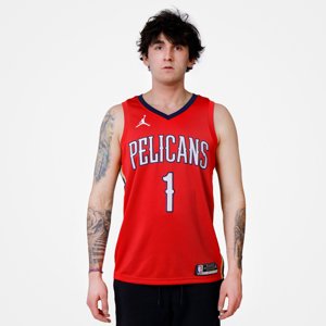 Jordan Zion Williamson New Orleans Pelicans Pelicans Statement Edition 2020 - Pánske - Dres Jordan - Červené - CV9486-660 - Veľkosť: XL