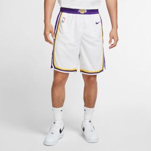 Nike LA Lakers Swingman Home Shorts - Pánske - Kraťasy Nike - Biele - AJ5616-100 - Veľkosť: S