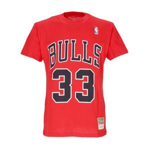 Mitchell & Ness NBA Scottie Pipen Chicago Bulls Tee Red - Pánske - Tričko Mitchell & Ness - Červené - BMTRINTL1074-CBUSPRED1 - Veľkosť: L