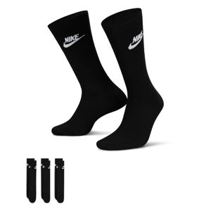 Nike Sportswear Everyday Essential Socks 3-Pack Black - Unisex - Ponožky Nike - Čierne - DX5025-010 - Veľkosť: L