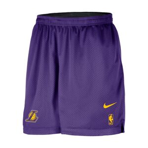 Nike NBA Los Angeles Lakers Courtside Mesh Pracite Shorts - Pánske - Kraťasy Nike - Fialové - FZ7505-504 - Veľkosť: L