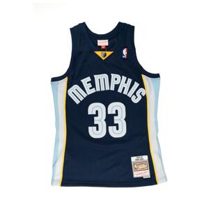 Mitchell & Ness NBA Grizzlies 2008 Marc Gasol Dark Jersey - Pánske - Dres Mitchell & Ness - Modré - SMJY7099-MGR08MGSNAVY - Veľkosť: L