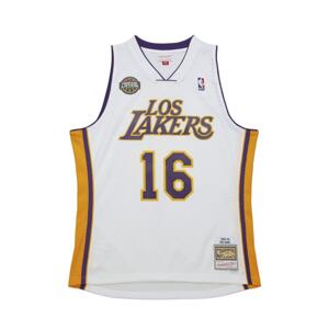 Mitchell & Ness NBA LA Lakers 2008 Paul Gasol White Jersey - Pánske - Dres Mitchell & Ness - Biele - SMJY7554-LAL08PGAWHIT - Veľkosť: 2XL