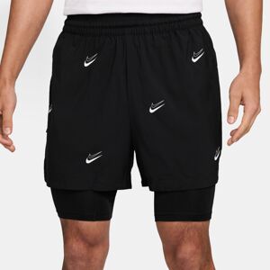 Nike KD DNA 2-in-1 4" Basketball Shorts - Pánske - Kraťasy Nike - Čierne - HJ4215-010 - Veľkosť: XL