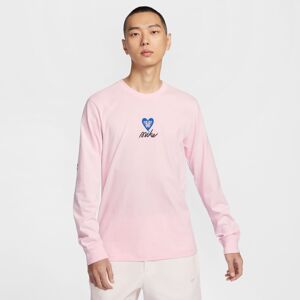 Nike Sportswear Vday Long-Sleeved Tee Pink Foam - Pánske - Tričko Nike - Ružové - HV9807-663 - Veľkosť: XL
