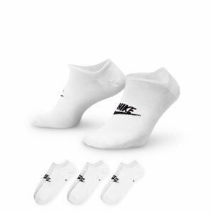 Nike Sportswear Everyday Essential No-Show 3-Pack Socks White - Unisex - Ponožky Nike - Biele - DX5075-100 - Veľkosť: XL
