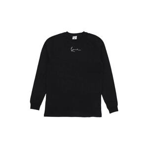 Karl Kani Small Signature Long-Sleevee Tee Black - Pánske - Tričko Karl Kani - Čierne - 6024463 - Veľkosť: L