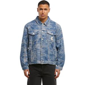 Karl Kani Og K Distress Camo Os Denim Jacket - Pánske - Bunda Karl Kani - Modré - 60710032 - Veľkosť: L