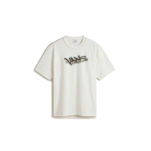 Vans LX Slap SS Tee Marshmallow - Pánske - Tričko Vans - Biele - VN000MGUFS8 - Veľkosť: XL