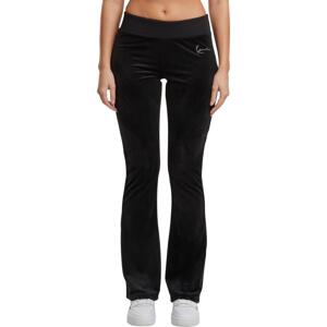 Karl Kani Signature Rhinestone Velours Trackpants - Dámske - Nohavice Karl Kani - Čierne - 61040069 - Veľkosť: M