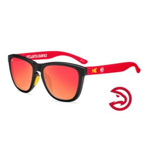Knockaround NBA Premium Sport Atlanta Hawks Sunglasses - Unisex - Glasses Knockaround - Červené - COLB3204 - Veľkosť: UNI